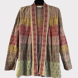 Catherine André Cardigan Sweater Beautiful Finely Woven French Fashion Designer
